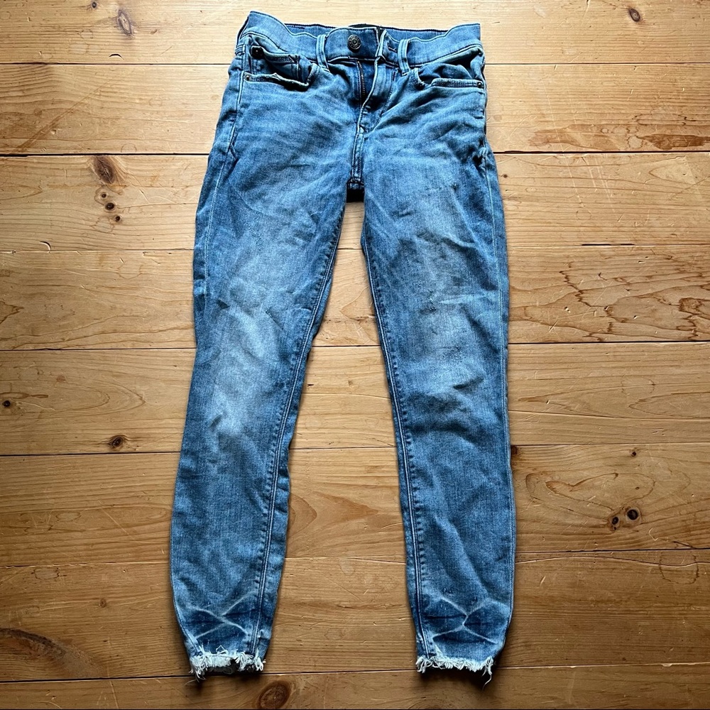 Mid rise Cropped Skinny Jeans
